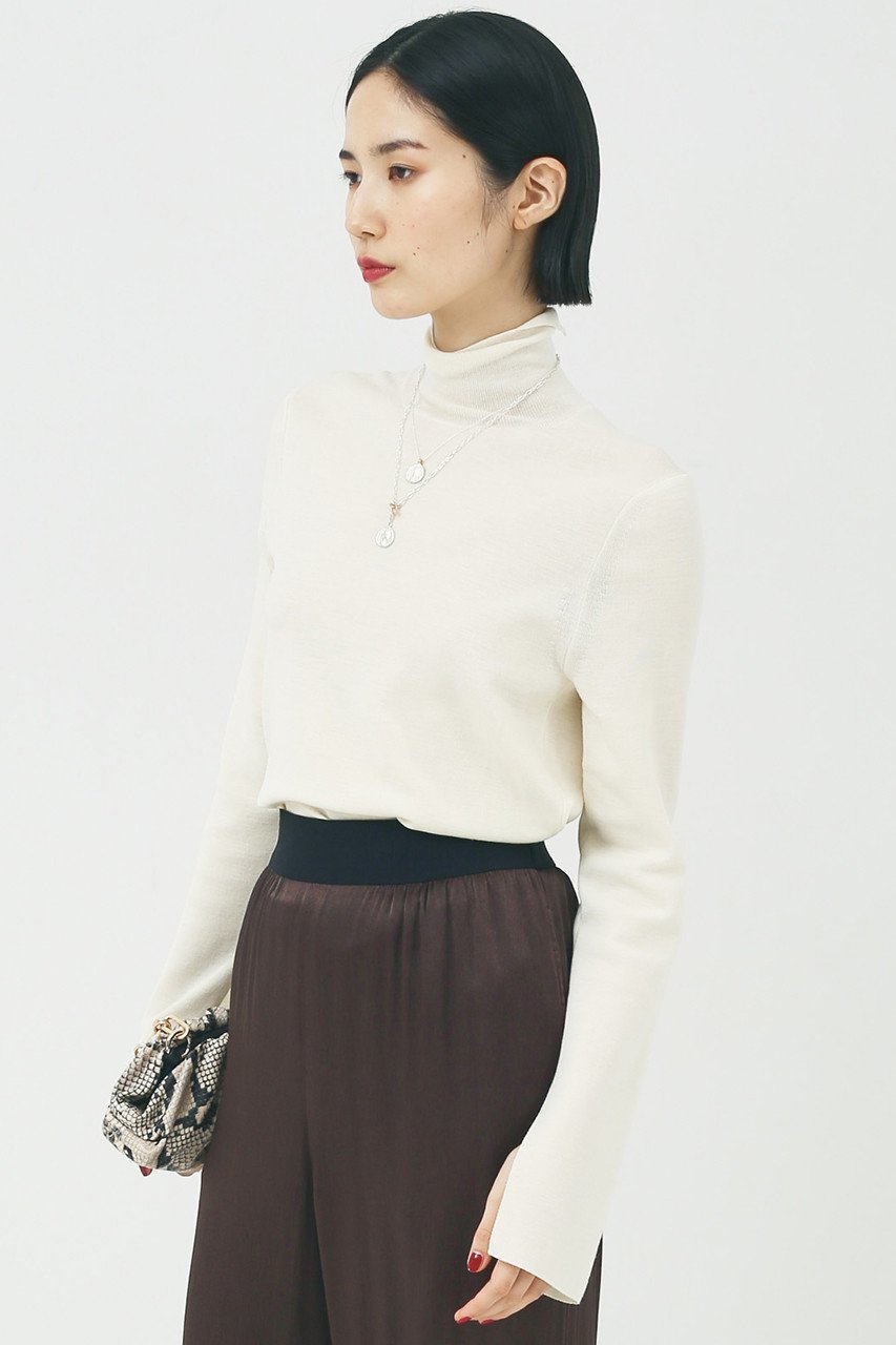 【ザ ストア バイ シー/THE STORE by C】のベーシックタートルネックプルオーバー 人気、トレンドファッション・服の通販 founy(ファニー) 　ファッション　Fashion　レディースファッション　Fashion for Women　トップス・カットソー　Cut & Sew Tops　ニット　Knit Tops & Sweaters　カジュアルプルオーバー・ニットトップス　Pullovers & Knit Tops / Casual Pullovers　タートルネック・ハイネックトップス　Turtlenecks & High-Neck Tops　スリット　Slit, Slit Detail　定番　Standard, Basic Item　A/W・秋冬　Autumn/Winter　other-2|ID: prp329100003564002 ipo3291000000036098853