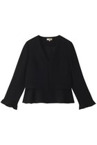【エムダブリュー/MW】のトリアセテート Vネック ジャケット 人気、トレンドファッション・服の通販 founy(ファニー) ファッション Fashion レディースファッション Fashion for Women アウター Coat / Outerwear Collection レディースジャケット・軽アウター Jackets ジャケット Jacket, Outerwear フレア Flare, Flared thumbnail ブラック|ID: prp329100003564019 ipo3291000000036758631