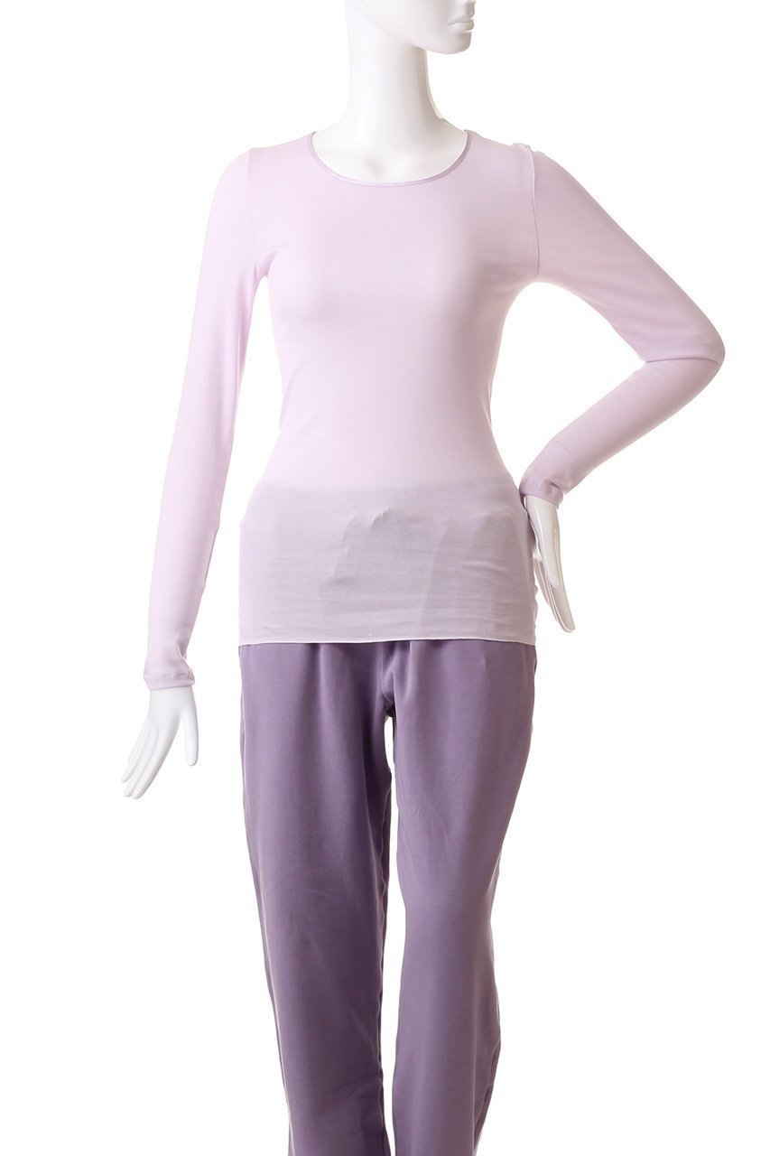 【ハンロ/HANRO】のCOTTON SEAMLESS長袖 人気、トレンドファッション・服の通販 founy(ファニー) 　ファッション　Fashion　レディースファッション　Fashion for Women　トップス・カットソー　Cut & Sew Tops　下着・ランジェリー　Lingerie & Intimates　シンプル　Simple, Minimal　パジャマ　Pajamas, Sleepwear　長袖　Long Sleeve, Full Sleeve　other-2|ID: prp329100003624182 ipo3291000000035845845