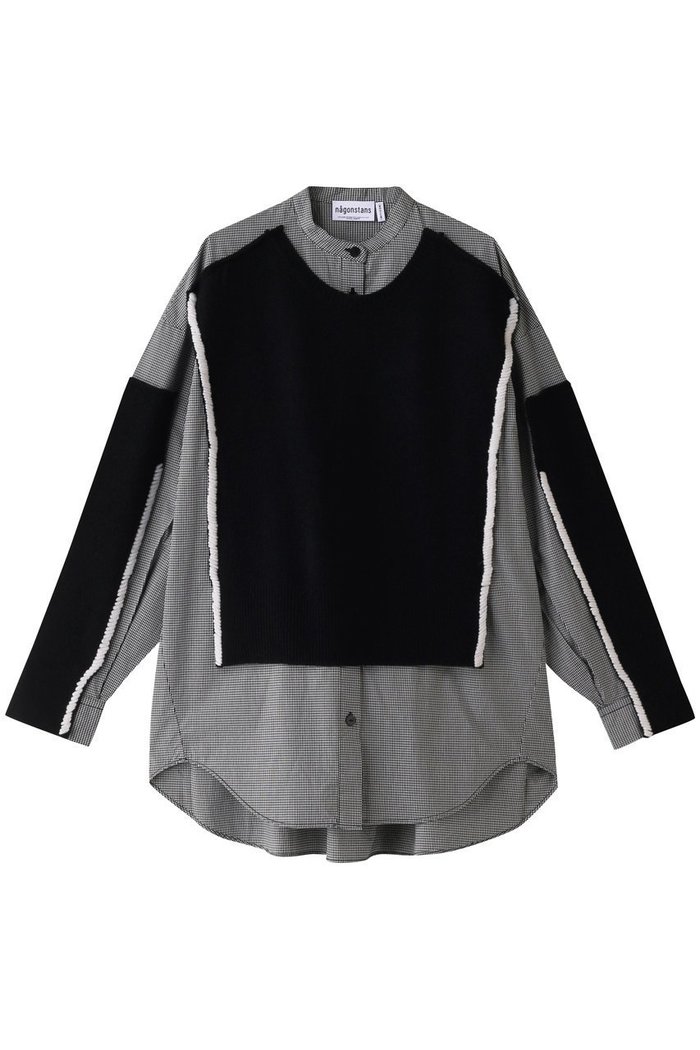 【ナゴンスタンス/nagonstans】のCombi SH/シャツ インテリア・キッズ・メンズ・レディースファッション・服の通販 founy(ファウニー) https://founy.com/ ファッション Fashion レディースファッション Fashion for Women トップス・カットソー Cut & Sew Tops シャツ・ブラウス・オフィスカジュアル Elegant Blouses & Button-Ups オックス Oxford Fabric スリーブ Sleeve, Long Sleeve / Short Sleeve ロング Long, Long-Length |ID: prp329100003624203 ipo3291000000036878151
