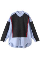 【ナゴンスタンス/nagonstans】のCombi SH/シャツ 人気、トレンドファッション・服の通販 founy(ファニー) ファッション Fashion レディースファッション Fashion for Women トップス・カットソー Cut & Sew Tops シャツ・ブラウス・オフィスカジュアル Elegant Blouses & Button-Ups オックス Oxford Fabric スリーブ Sleeve, Long Sleeve / Short Sleeve ロング Long, Long-Length thumbnail Saba|ID: prp329100003624203 ipo3291000000036878153
