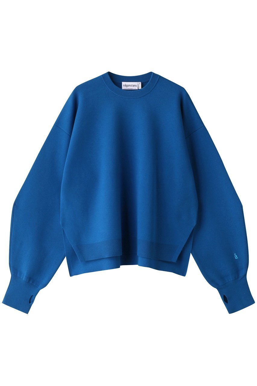 【ナゴンスタンス/nagonstans】のKnit P.O/プルオーバー インテリア・キッズ・メンズ・レディースファッション・服の通販 founy(ファウニー) 　ファッション　Fashion　レディースファッション　Fashion for Women　トップス・カットソー　Cut & Sew Tops　ニット　Knit Tops & Sweaters　カジュアルプルオーバー・ニットトップス　Pullovers & Knit Tops / Casual Pullovers　ワンポイント　One Point, Statement Accent　Sky|ID: prp329100003624204 ipo3291000000036531314