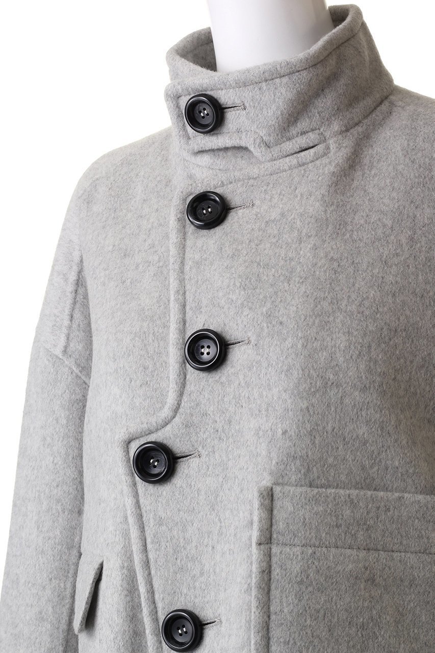 【ナゴンスタンス/nagonstans】のWO/Nyビーバー アシンメトリー Short Coat/コート 人気、トレンドファッション・服の通販 founy(ファニー) 　ファッション　Fashion　レディースファッション　Fashion for Women　アウター　Coat / Outerwear Collection　コート・ロングコート・ピーコート　Long Coats, Peacoats & More　おすすめ　Recommended / Our Picks　アシンメトリー　Asymmetrical Style　ショート　Short, Short Length　ドレープ　Drape, Draping Fabric　ポケット　Pocket, Pocket Detail　エレガント 上品　Elegant　other-5|ID: prp329100003624212 ipo3291000000035959716