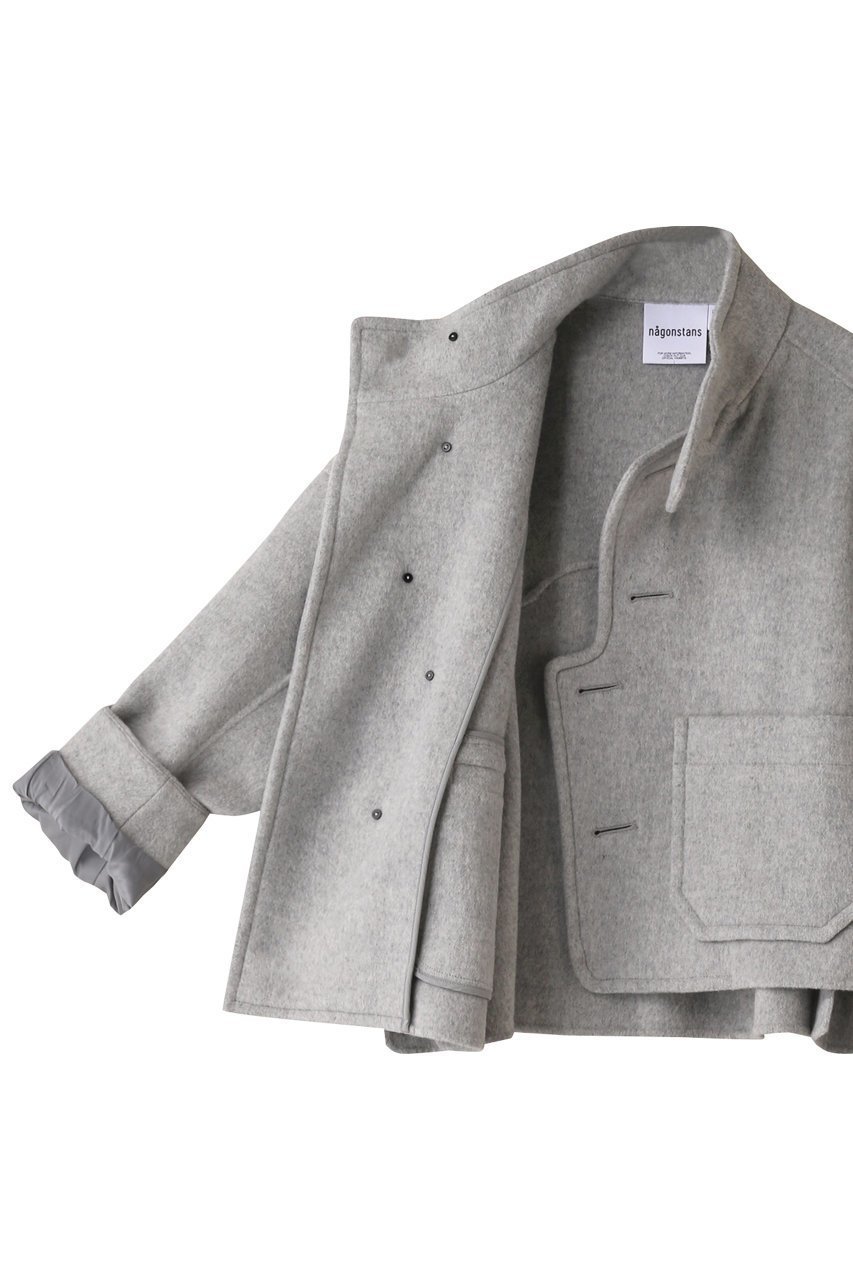 【ナゴンスタンス/nagonstans】のWO/Nyビーバー アシンメトリー Short Coat/コート 人気、トレンドファッション・服の通販 founy(ファニー) ファッション Fashion レディースファッション Fashion for Women アウター Coat / Outerwear Collection コート・ロングコート・ピーコート Long Coats, Peacoats & More おすすめ Recommended / Our Picks アシンメトリー Asymmetrical Style ショート Short, Short Length ドレープ Drape, Draping Fabric ポケット Pocket, Pocket Detail エレガント 上品 Elegant other-6|ID: prp329100003624212 ipo3291000000036795925