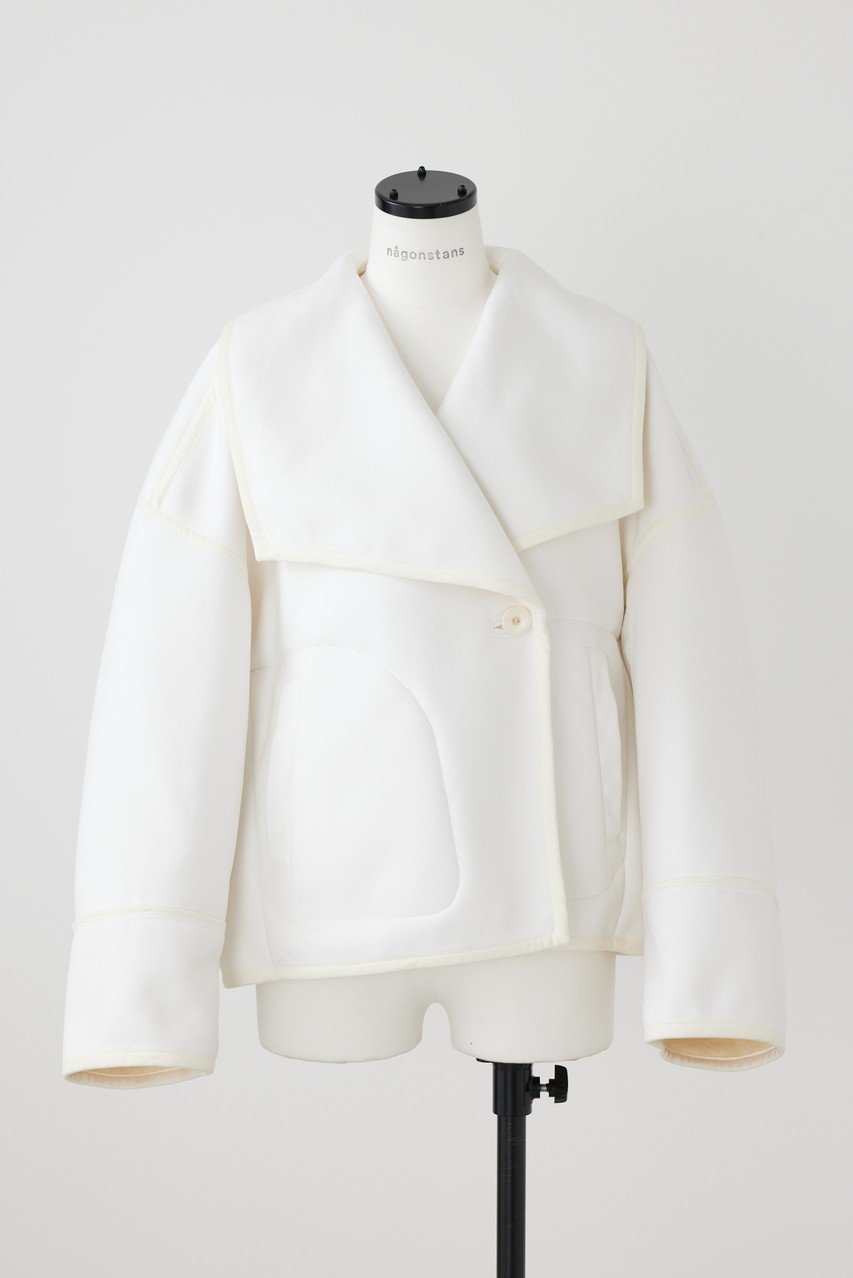 【ナゴンスタンス/nagonstans】のボア コート インテリア・キッズ・メンズ・レディースファッション・服の通販 founy(ファニー) ファッション Fashion レディースファッション Fashion for Women アウター Coat / Outerwear Collection コート・ロングコート・ピーコート Long Coats, Peacoats & More パターン Pattern, Design Print ビッグ Big, Oversized ボンディング Bonding, Bonded Fabric ロング Long, Long-Length 防寒 Cold Protection, Winter-Ready Salt|ID: prp329100003624214 ipo3291000000032914811