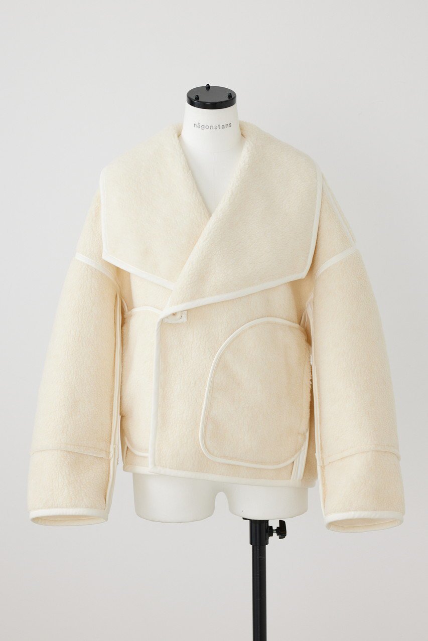 【ナゴンスタンス/nagonstans】のボア コート 人気、トレンドファッション・服の通販 founy(ファニー) ファッション Fashion レディースファッション Fashion for Women アウター Coat / Outerwear Collection コート・ロングコート・ピーコート Long Coats, Peacoats & More パターン Pattern, Design Print ビッグ Big, Oversized ボンディング Bonding, Bonded Fabric ロング Long, Long-Length 防寒 Cold Protection, Winter-Ready other-5|ID: prp329100003624214 ipo3291000000032914844