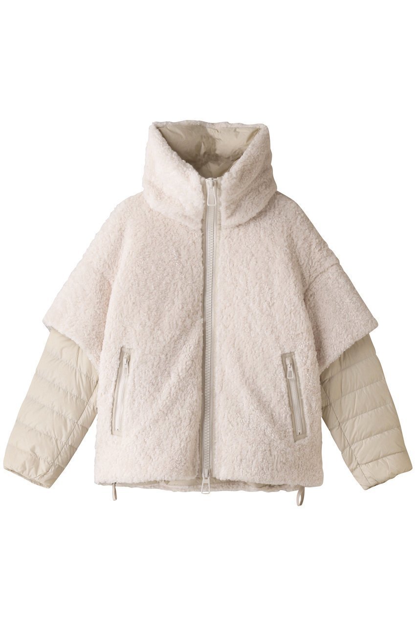 【デュノ/DUNO】のODETTE B フェイクファー2WAY ショートダウン インテリア・キッズ・メンズ・レディースファッション・服の通販 founy(ファニー) 　ファッション　Fashion　レディースファッション　Fashion for Women　アウター　Coat / Outerwear Collection　コート・ロングコート・ピーコート　Long Coats, Peacoats & More　ショート　Short, Short Length　ダウン　Down, Puffer　ダブル　Double, Double-Breasted　フェイクファー　Faux Fur, Imitation Fur　秋　Autumn　オフホワイト|ID: prp329100003624309 ipo3291000000032935539