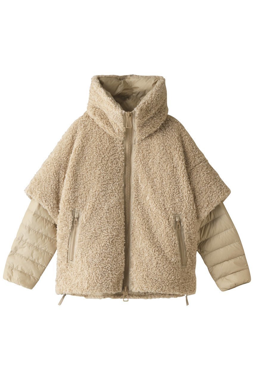 【デュノ/DUNO】のODETTE B フェイクファー2WAY ショートダウン インテリア・キッズ・メンズ・レディースファッション・服の通販 founy(ファニー) 　ファッション　Fashion　レディースファッション　Fashion for Women　アウター　Coat / Outerwear Collection　コート・ロングコート・ピーコート　Long Coats, Peacoats & More　ショート　Short, Short Length　ダウン　Down, Puffer　ダブル　Double, Double-Breasted　フェイクファー　Faux Fur, Imitation Fur　秋　Autumn　ブラウン|ID: prp329100003624309 ipo3291000000032935546