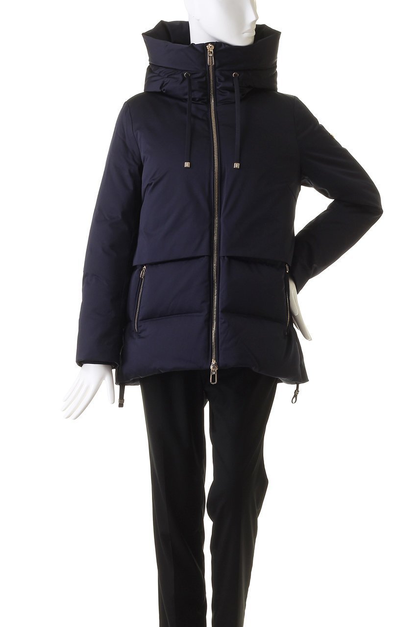 【デュノ/DUNO】のJULIA M フーディー ショートダウン 人気、トレンドファッション・服の通販 founy(ファニー) 　ファッション　Fashion　レディースファッション　Fashion for Women　アウター　Coat / Outerwear Collection　コート・ロングコート・ピーコート　Long Coats, Peacoats & More　コンパクト　Compact, Small Size　サテン　Satin, Glossy Fabric　ショート　Short, Short Length　ジャケット　Jacket, Outerwear　スタンド　Stand Collar, Upright Stand　ダウン　Down, Puffer　フラット　Flat, Flat Shoes　other-2|ID: prp329100003624312 ipo3291000000032913342