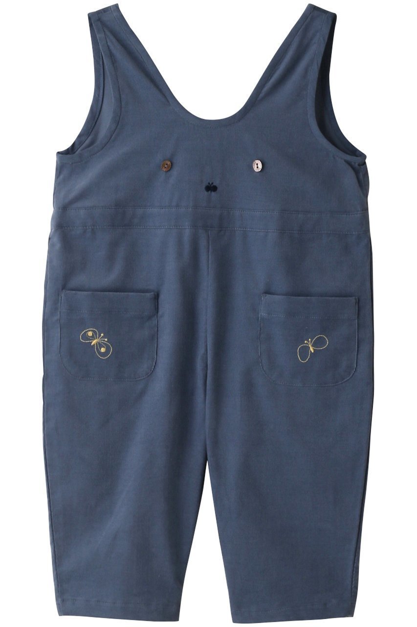 【ミナ ペルホネン/mina perhonen / KIDS】の【BABY&KIDS】chouchoサロペット ネイビー 100 インテリア・キッズ・メンズ・レディースファッション・服の通販 founy(ファニー) 　ファッション　Fashion　キッズファッション　Fashion for Kids　ボトムス　Bottoms　コーデュロイ　Corduroy, Cord Fabric　サロペット　Overalls, Salopette　フロント　Front, Front Design　ベビー　Baby, Babywear　ブルー|ID: prp329100003624379 ipo3291000000036236258