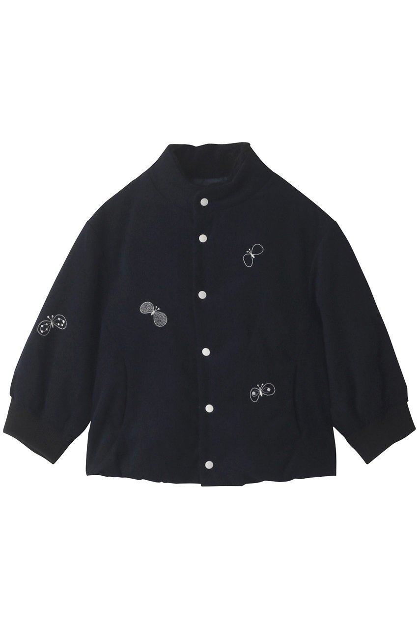 【ミナ ペルホネン/mina perhonen / KIDS】の【KIDS】chouchoブルゾン ネイビー 100 インテリア・キッズ・メンズ・レディースファッション・服の通販 founy(ファニー) 　ファッション　Fashion　キッズファッション　Fashion for Kids　アウター　Coat Outerwear /Kids　ブルゾン　Blouson, Bomber Jacket　ネイビー|ID: prp329100003624380 ipo3291000000036236242