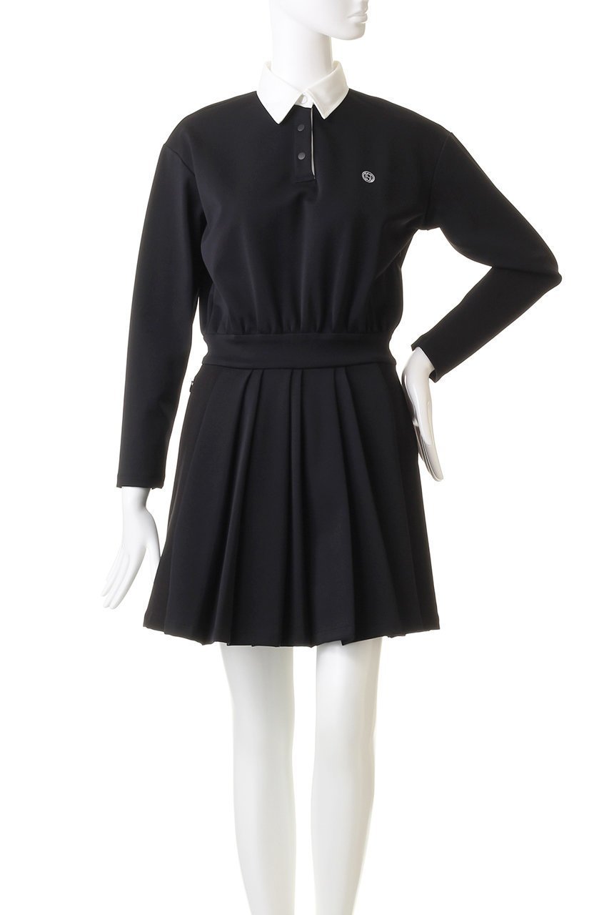 【オブシディアン/OBSIDIAN】のPLEATS ONE PIECE 人気、トレンドファッション・服の通販 founy(ファニー) 　ファッション　Fashion　レディースファッション　Fashion for Women　ワンピース　Dresses　チュニック　Tunic Tops & Dresses　ギャザー　Gathered, Ruffled　スタイリッシュ　Stylish, Fashionable　スポーティ　Sporty, Casual Athletic　チュニック　Tunic, Long Top　フェミニン　Feminine, Girly　モノトーン　Monotone, Black and White　other-2|ID: prp329100003624390 ipo3291000000031396184