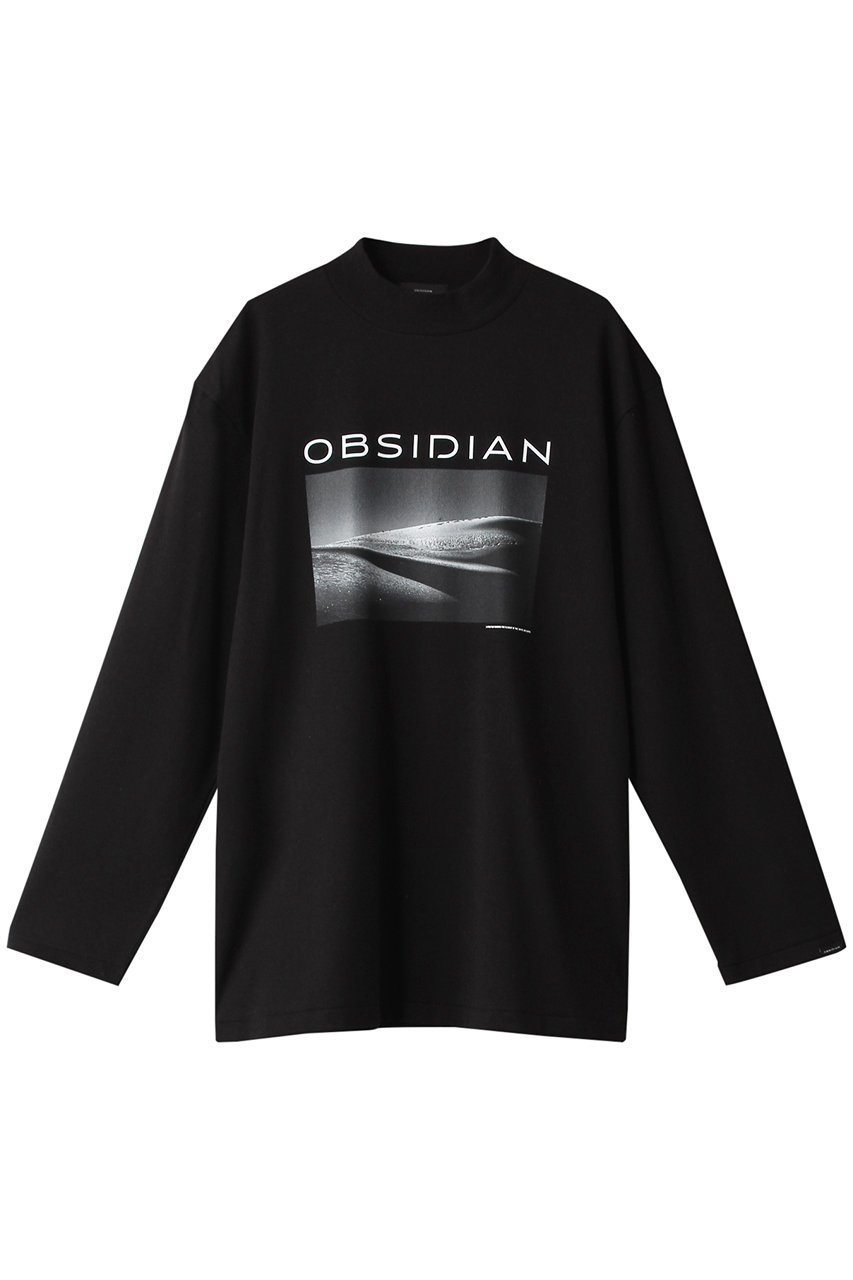 【オブシディアン/OBSIDIAN / MEN】の【MEN】PRINT MOCKNECK LONGT インテリア・キッズ・メンズ・レディースファッション・服の通販 founy(ファニー) 　ファッション　Fashion　メンズファッション　MEN　トップス・カットソー　Tops/Tshirt/Men　スポーツ　Sports　スポーティ　Sporty　フロント　Front　プリント　Print　モックネック　Mock Neck　ロング　Long　エレガント 上品　Elegant　ブラック|ID: prp329100003624400 ipo3291000000023822719