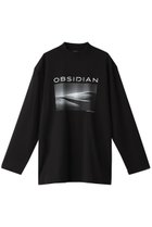 【オブシディアン/OBSIDIAN / MEN】の【MEN】PRINT MOCKNECK LONGT ブラック|ID: prp329100003624400 ipo3291000000032805445