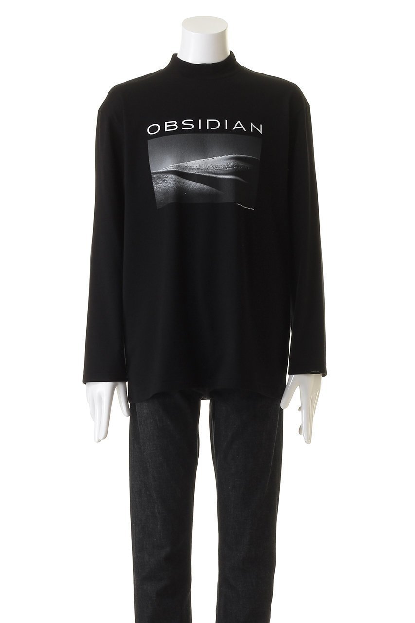 【オブシディアン/OBSIDIAN / MEN】の【MEN】PRINT MOCKNECK LONGT 人気、トレンドファッション・服の通販 founy(ファニー) 　ファッション　Fashion　メンズファッション　Fashion for Men　トップス・カットソー　Cut & Sew Tops　スポーツ　Sports, Activewear　スポーティ　Sporty, Casual Athletic　フロント　Front, Front Design　プリント　Print, Printed Pattern　モックネック　Mock Neck, Short Turtleneck　ロング　Long, Long-Length　エレガント 上品　Elegant　other-2|ID: prp329100003624400 ipo3291000000032805447