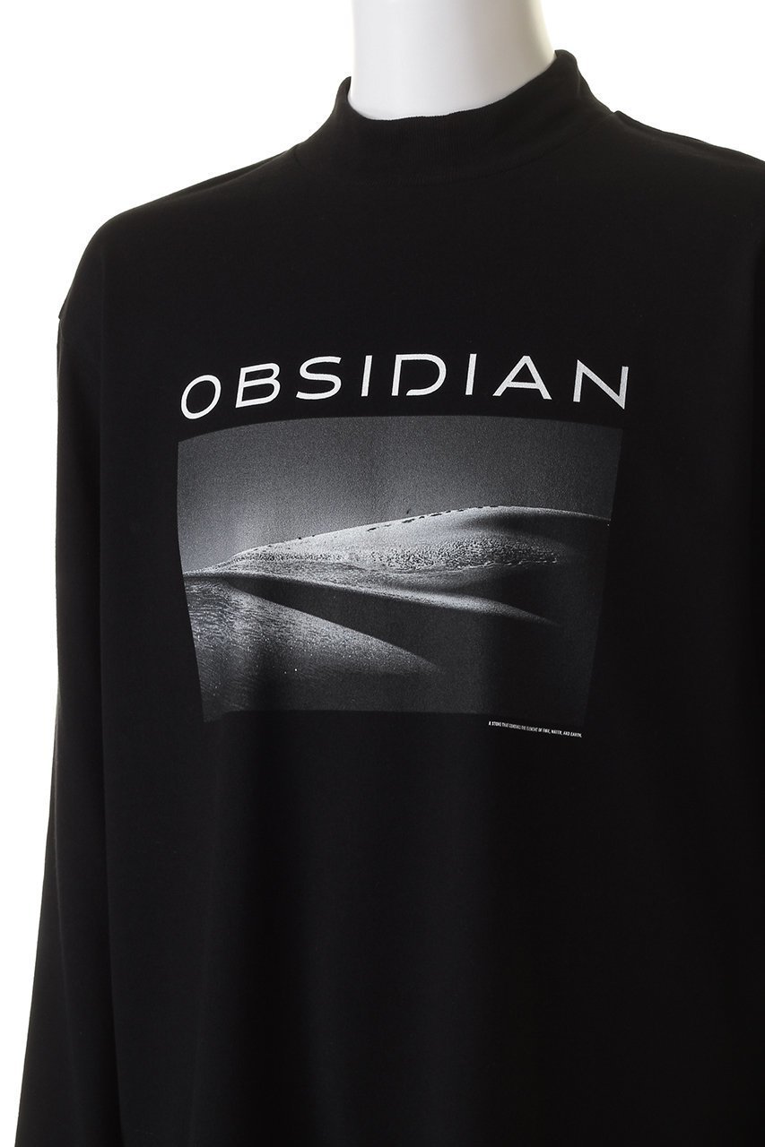 【オブシディアン/OBSIDIAN / MEN】の【MEN】PRINT MOCKNECK LONGT 人気、トレンドファッション・服の通販 founy(ファニー) 　ファッション　Fashion　メンズファッション　Fashion for Men　トップス・カットソー　Cut & Sew Tops　スポーツ　Sports, Activewear　スポーティ　Sporty, Casual Athletic　フロント　Front, Front Design　プリント　Print, Printed Pattern　モックネック　Mock Neck, Short Turtleneck　ロング　Long, Long-Length　エレガント 上品　Elegant　other-5|ID: prp329100003624400 ipo3291000000032805450