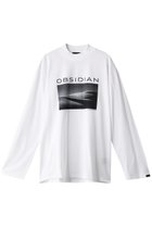 【オブシディアン/OBSIDIAN / MEN】の【MEN】PRINT MOCKNECK LONGT ホワイト|ID: prp329100003624400 ipo3291000000035319743