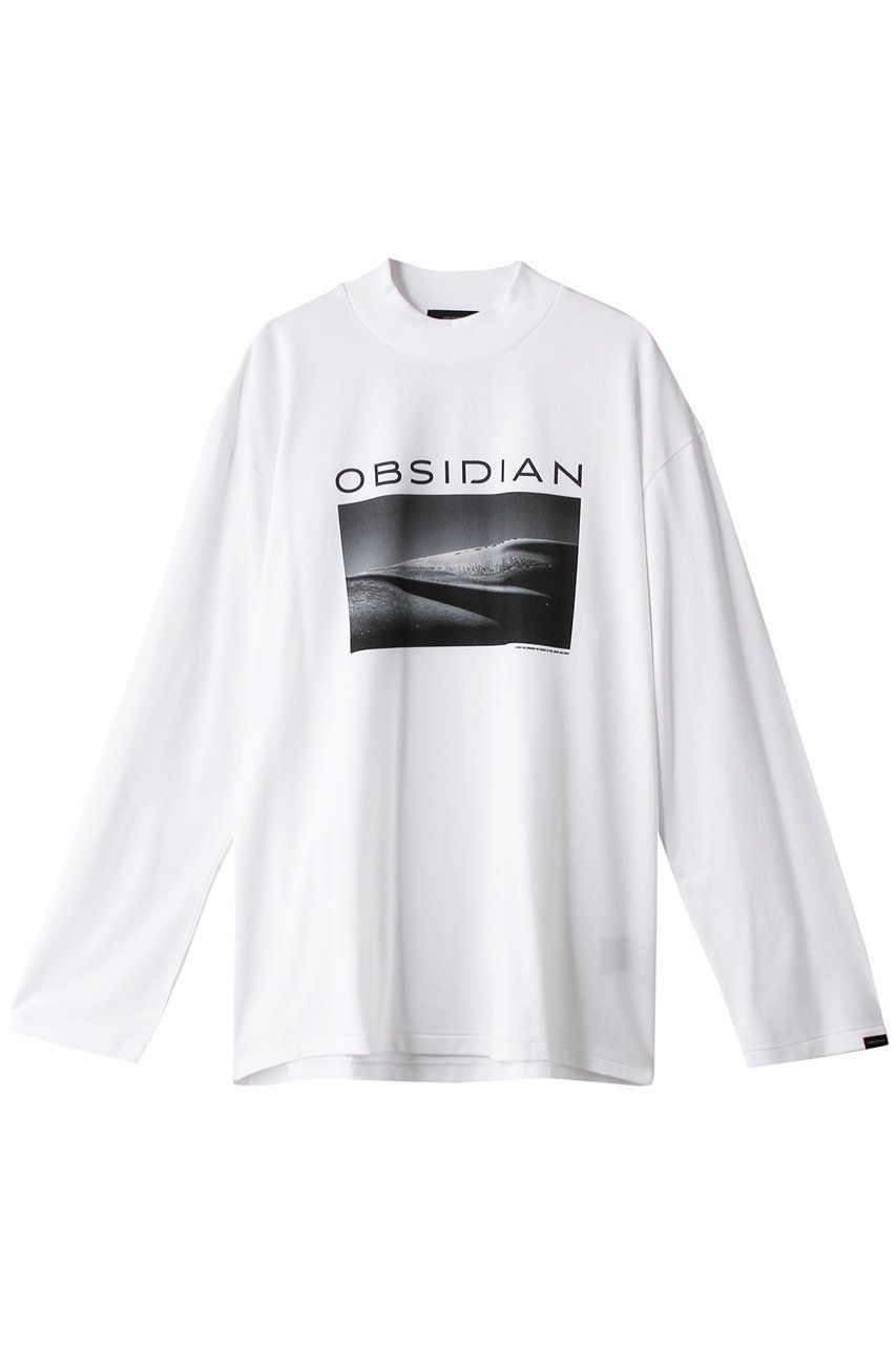 【オブシディアン/OBSIDIAN / MEN】の【MEN】PRINT MOCKNECK LONGT インテリア・キッズ・メンズ・レディースファッション・服の通販 founy(ファニー) ファッション Fashion メンズファッション Fashion for Men トップス・カットソー Cut & Sew Tops スポーツ Sports, Activewear スポーティ Sporty, Casual Athletic フロント Front, Front Design プリント Print, Printed Pattern モックネック Mock Neck, Short Turtleneck ロング Long, Long-Length エレガント 上品 Elegant ホワイト|ID: prp329100003624400 ipo3291000000035319743