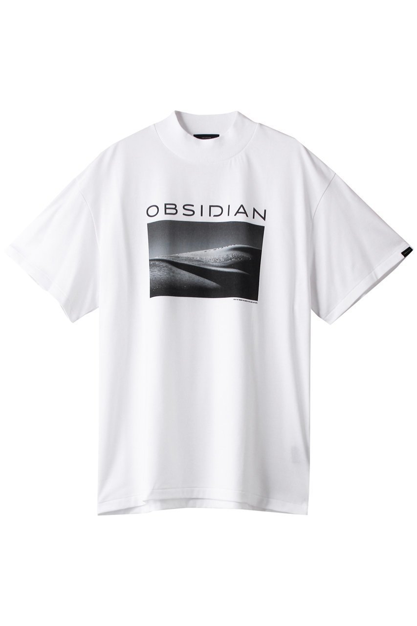 【オブシディアン/OBSIDIAN / MEN】の【MEN】PRINT MOCKNECK T インテリア・キッズ・メンズ・レディースファッション・服の通販 founy(ファニー) 　ファッション　Fashion　メンズファッション　Fashion for Men　トップス・カットソー　Cut & Sew Tops　メンズシャツ　Shirts　ショート　Short, Short Length　スリーブ　Sleeve, Long Sleeve / Short Sleeve　プリント　Print, Printed Pattern　モックネック　Mock Neck, Short Turtleneck　ラグジュアリー　Luxury, Elegant　エレガント 上品　Elegant　ホワイト|ID: prp329100003624401 ipo3291000000032805149