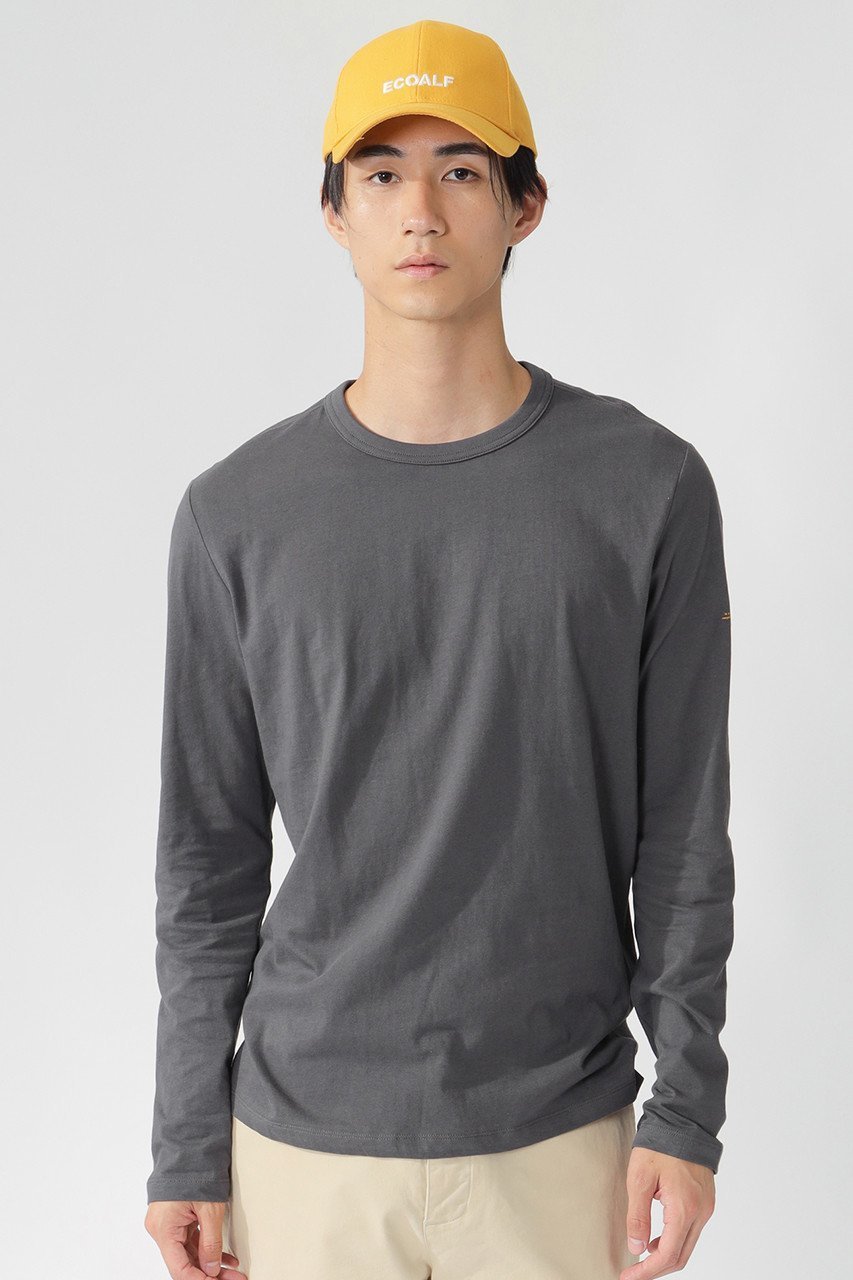 【エコアルフ/ECOALF / MEN】の【MEN】NABIL メッセージ ロンT / NABIL LONG-SLEEVED T-SHIRT MAN インテリア・キッズ・メンズ・レディースファッション・服の通販 founy(ファニー) 　ファッション　Fashion　メンズファッション　MEN　トップス・カットソー　Tops/Tshirt/Men　シャツ　Shirts　ロング / Tシャツ　T-Shirts　なめらか　Smooth　オーガニック　Organic　スリーブ　Sleeve　プリント　Print　ロング　Long　グレー|ID: prp329100003624404 ipo3291000000023822732