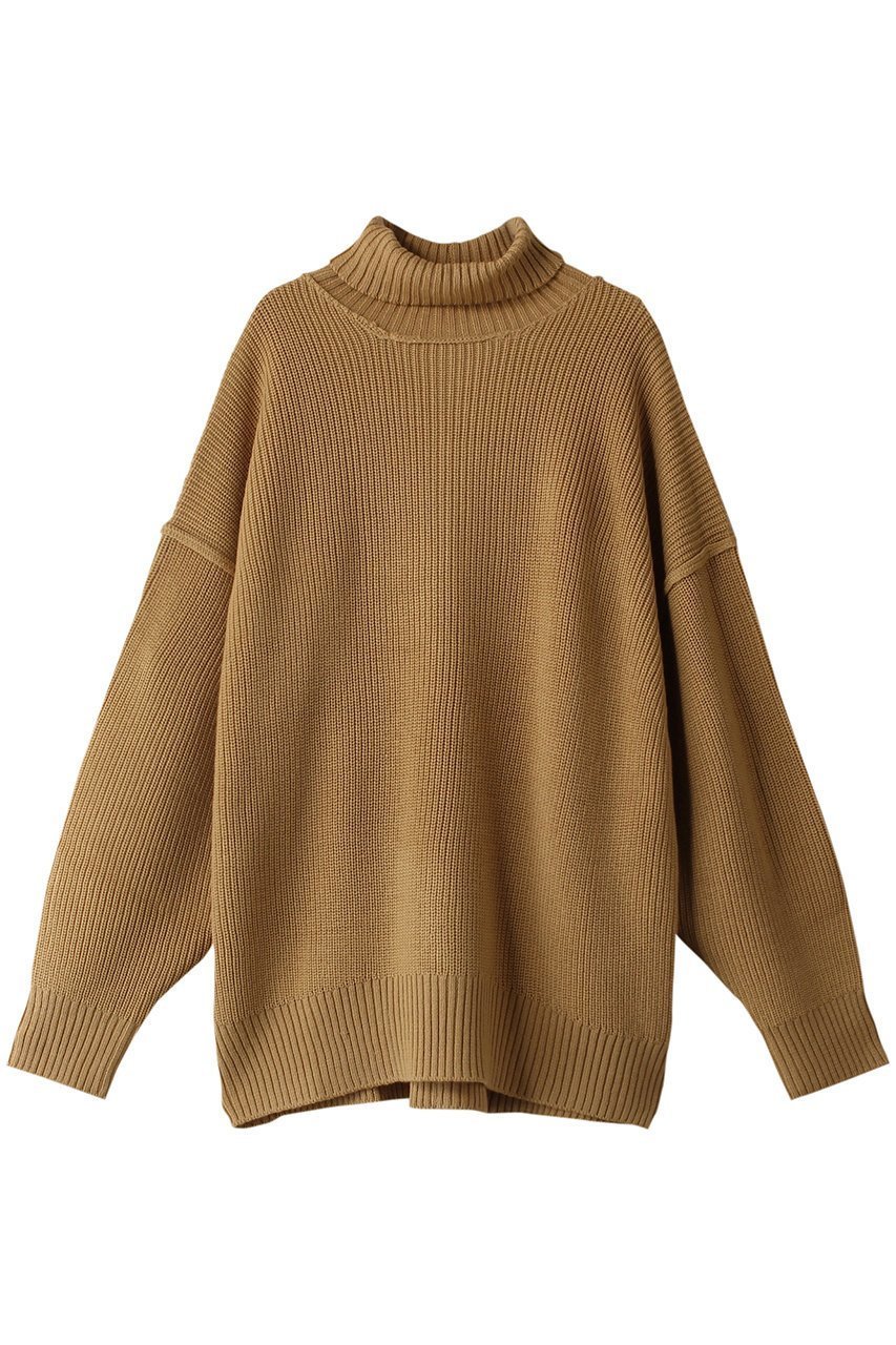 【ミディウミソリッド/MIDIUMISOLID】のturtle neck big PO プルオーバー インテリア・キッズ・メンズ・レディースファッション・服の通販 founy(ファニー) 　ファッション　Fashion　レディースファッション　WOMEN　トップス・カットソー　Tops/Tshirt　ニット　Knit Tops　プルオーバー　Pullover　シンプル　Simple　スリット　Slit　タートルネック　Turtleneck　再入荷　Restock/Back In Stock/Re Arrival　brown|ID: prp329100003624772 ipo3291000000029813871