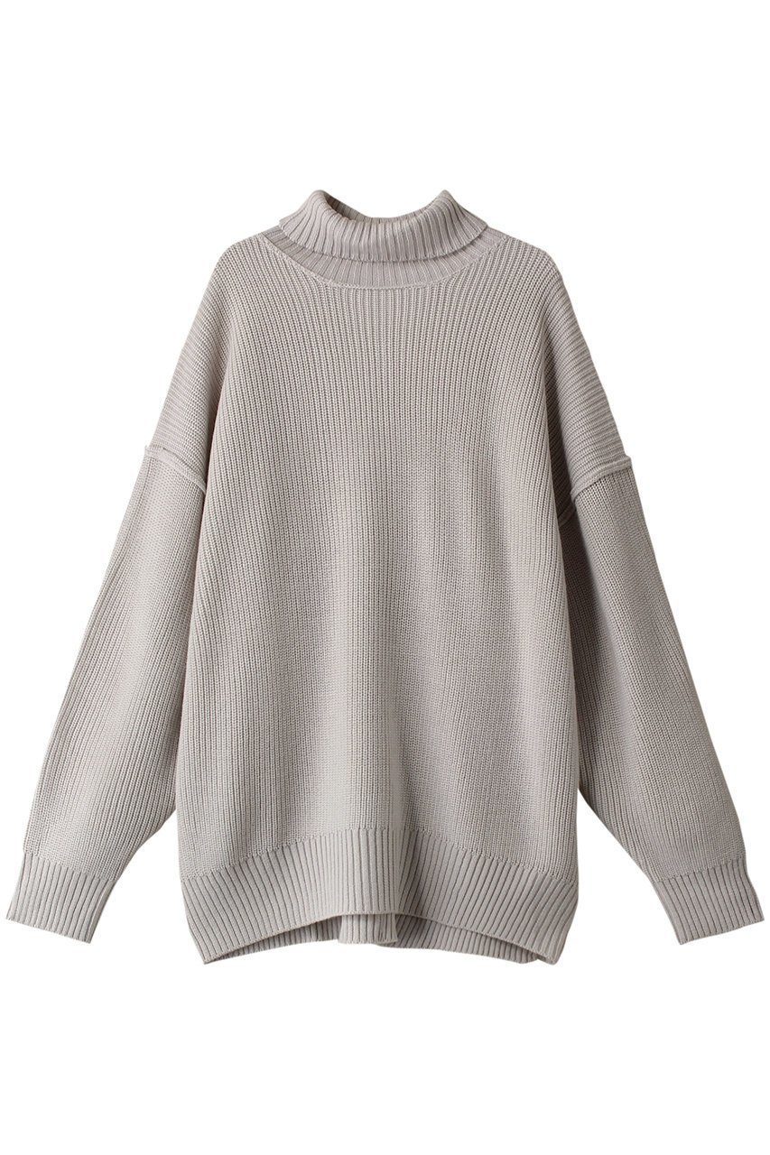 【ミディウミソリッド/MIDIUMISOLID】のturtle neck big PO プルオーバー インテリア・キッズ・メンズ・レディースファッション・服の通販 founy(ファニー) 　ファッション　Fashion　レディースファッション　WOMEN　トップス・カットソー　Tops/Tshirt　ニット　Knit Tops　プルオーバー　Pullover　シンプル　Simple　スリット　Slit　タートルネック　Turtleneck　再入荷　Restock/Back In Stock/Re Arrival　l.gray|ID: prp329100003624772 ipo3291000000029813873