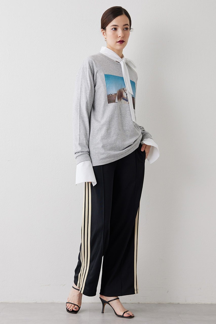 【ウィムガゼット/Whim Gazette】のフォトロンTee 人気、トレンドファッション・服の通販 founy(ファニー) 　ファッション　Fashion　レディースファッション　Fashion for Women　トップス・カットソー　Cut & Sew Tops　シャツ・ブラウス・オフィスカジュアル　Elegant Blouses & Button-Ups　ロングTシャツ・Tシャツ　Longline T-Shirts & Tees　カットソー・ベーシックTシャツ　Cut-and-Sewn Tops / Stretch Tees & Basics　おすすめ　Recommended / Our Picks　インナー　Innerwear　カットソー　Cut and Sewn Top　カーディガン　Cardigan, Knitwear　ジャケット　Jacket, Outerwear　スリーブ　Sleeve, Long Sleeve / Short Sleeve　フロント　Front, Front Design　プリント　Print, Printed Pattern　ベーシック　Basic, Essential　ロング　Long, Long-Length　other-3|ID: prp329100003624826 ipo3291000000032868055