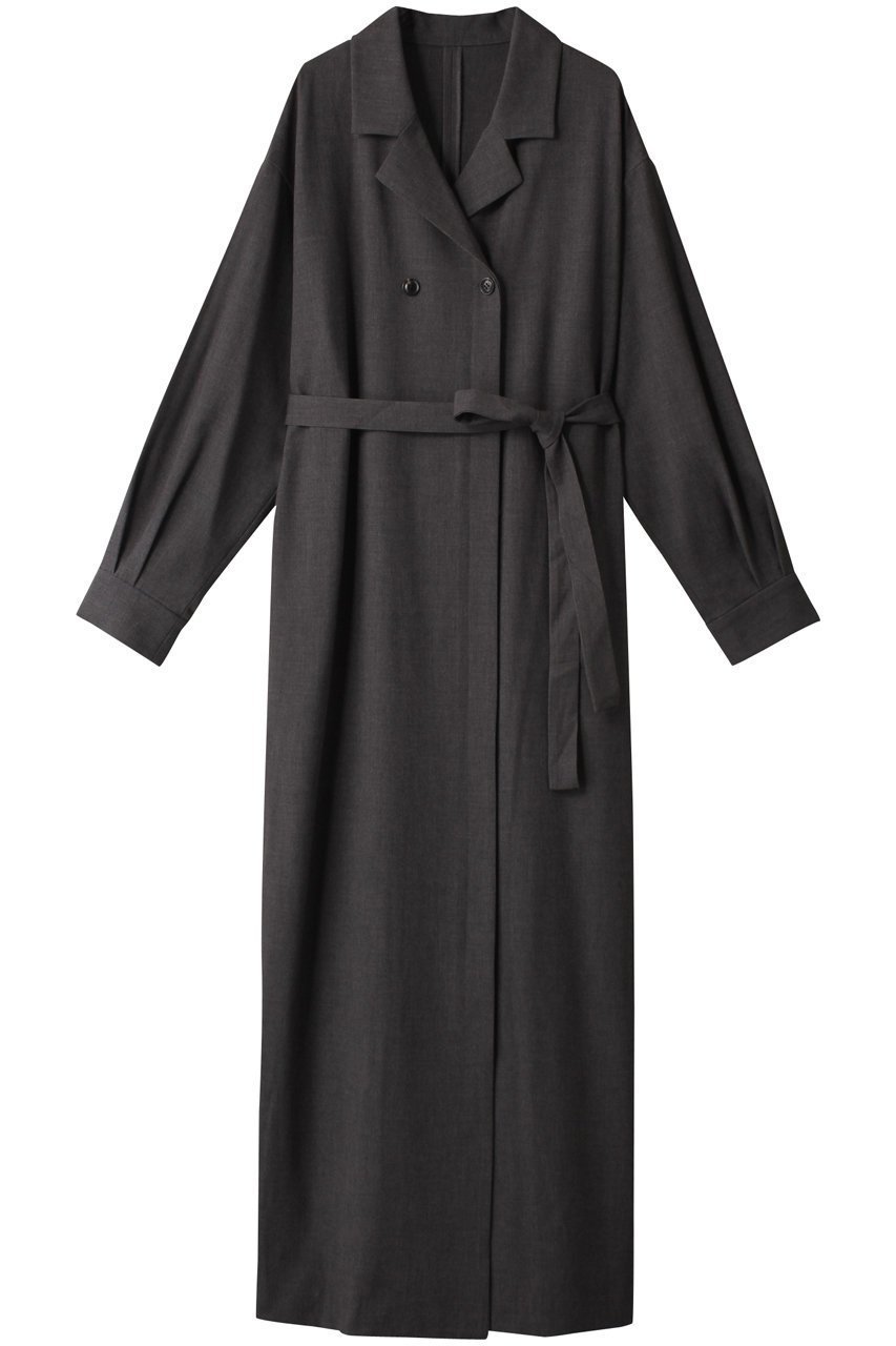 【リムアーク/RIM.ARK】のCoat like long OP/ワンピース インテリア・キッズ・メンズ・レディースファッション・服の通販 founy(ファニー) ファッション Fashion レディースファッション Fashion for Women アウター Coat / Outerwear Collection コート・ロングコート・ピーコート Long Coats, Peacoats & More ワンピース Dresses チュニック Tunic Tops & Dresses アシンメトリー Asymmetrical Style チュニック Tunic, Long Top マキシ Maxi, Full Length ロング Long, Long-Length 旅行 Travel 羽織 Haori, Light Jacket チャコールグレー|ID: prp329100003624891 ipo3291000000032855879