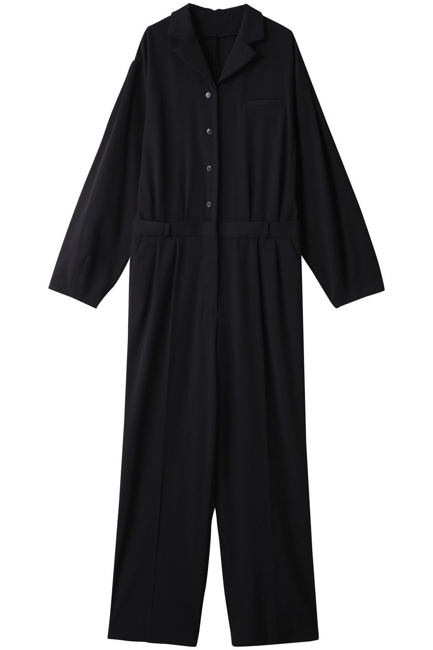 【リムアーク/RIM.ARK】のMannish jump suit/ジャンプスーツ インテリア・キッズ・メンズ・レディースファッション・服の通販 founy(ファニー) 　ファッション　Fashion　レディースファッション　Fashion for Women　パンツ　Pants & Trousers　スーツ　Suit, Formalwear　バランス　Balance, Style Balance　ブラウジング　Blouson Silhouette, Cinched Waist　マニッシュ　Mannish, Boyish　エレガント 上品　Elegant　ネイビー|ID: prp329100003624892 ipo3291000000032921573