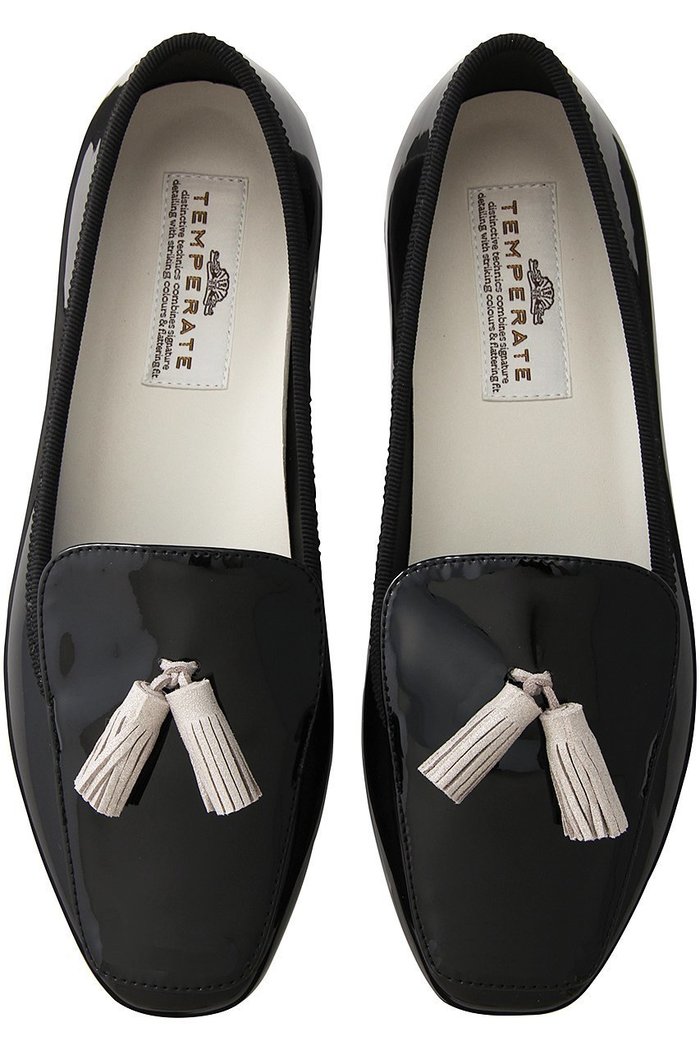 【テンパレイト/TEMPERATE】のNOAH バイカラータッセル スリッポン(レイン対応) インテリア・キッズ・メンズ・レディースファッション・服の通販 founy(ファニー) https://founy.com/ ファッション Fashion レディースファッション Fashion for Women エナメル Patent Leather シューズ Shoes, Footwear スリッポン Slip-On, Loafer タッセル Tassel, Fringe ラバー Rubber, Rubber Sole レイン Rain, Rainproof 抗菌 Antibacterial, Bacteria-Resistant |ID: prp329100003624912 ipo3291000000036022333