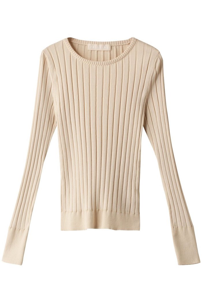 【プリスティン/PRISTINE】のワイドリブクルーPO インテリア・キッズ・メンズ・レディースファッション・服の通販 founy(ファニー) https://founy.com/ ファッション Fashion レディースファッション Fashion for Women トップス・カットソー Cut & Sew Tops ニット Knit Tops & Sweaters カジュアルプルオーバー・ニットトップス Pullovers & Knit Tops / Casual Pullovers なめらか Smooth, Silky Texture フィット Fit, Slim Fit ベーシック Basic, Essential ロング Long, Long-Length エレガント 上品 Elegant 定番 Standard, Basic Item A/W・秋冬 Autumn/Winter |ID: prp329100003625004 ipo3291000000036906532