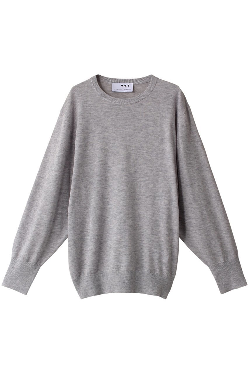 【スリー ドッツ/three dots】のメリノスーパーファイン ドルマンスリーブ インテリア・キッズ・メンズ・レディースファッション・服の通販 founy(ファニー) 　ファッション　Fashion　レディースファッション　Fashion for Women　トップス・カットソー　Cut & Sew Tops　ニット　Knit Tops & Sweaters　カジュアルプルオーバー・ニットトップス　Pullovers & Knit Tops / Casual Pullovers　シアー　Sheer, See-Through　シンプル　Simple, Minimal　グレーメランジ|ID: prp329100003625093 ipo3291000000036141280