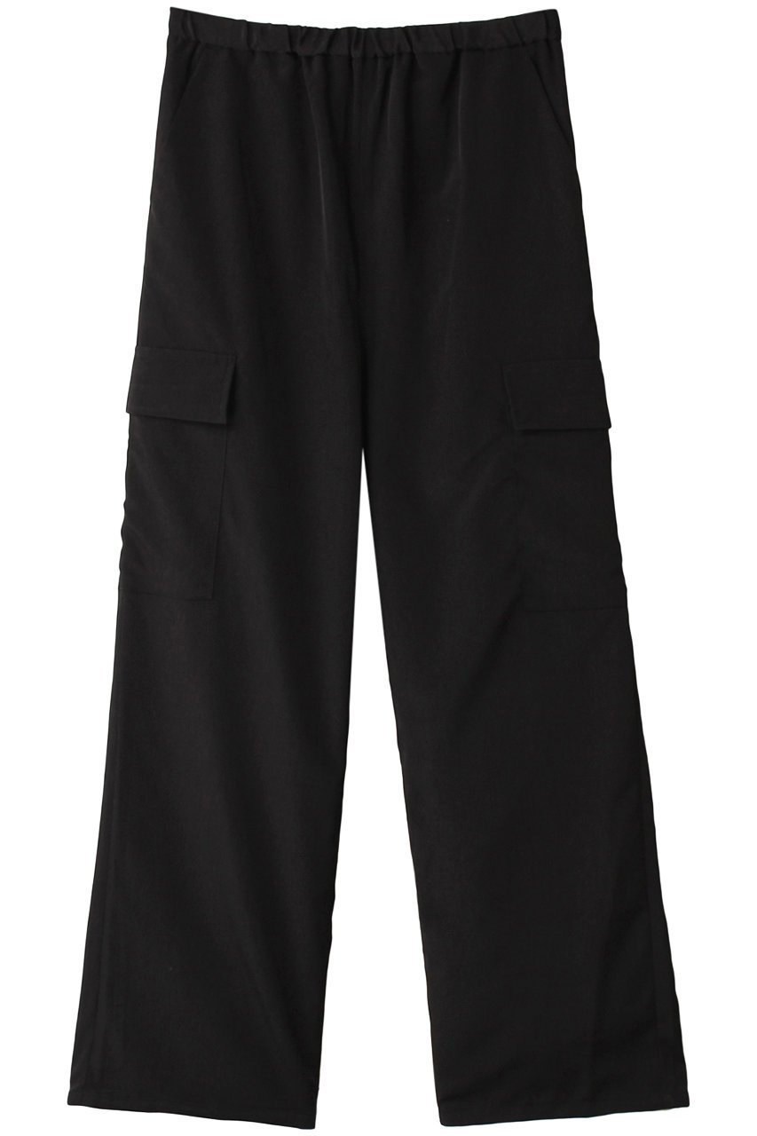 【ミディウミソリッド/MIDIUMISOLID】のwork easy PT パンツ インテリア・キッズ・メンズ・レディースファッション・服の通販 founy(ファニー) 　ファッション　Fashion　レディースファッション　Fashion for Women　パンツ　Pants & Trousers　ストレート　Straight, Straight Cut　ロング　Long, Long-Length　ワーク　Workwear, Utility Style　black|ID: prp329100003625111 ipo3291000000032829029