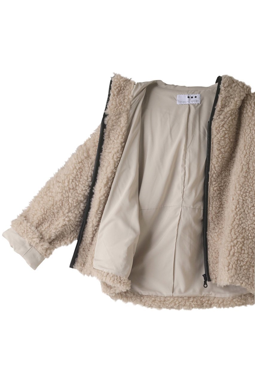 【スリー ドッツ/three dots】のエアリープードル ブルゾン 人気、トレンドファッション・服の通販 founy(ファニー) 　ファッション　Fashion　レディースファッション　Fashion for Women　アウター　Coat / Outerwear Collection　レディースジャケット・軽アウター　Jackets　ブルゾンジャケット・スポーティアウター　Blouson Jackets　シンプル　Simple, Minimal　ジャケット　Jacket, Outerwear　パイピング　Piping, Trim Design　フェイクファー　Faux Fur, Imitation Fur　フェイクレザー　Faux Leather, PU Leather　ブルゾン　Blouson, Bomber Jacket　モコモコ　Fuzzy, Fluffy　other-6|ID: prp329100003625149 ipo3291000000032963311