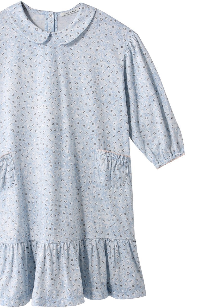 【ミナ ペルホネン/mina perhonen / KIDS】の【KIDS】yume-hoshi ワンピース ライトブルー 140 人気、トレンドファッション・服の通販 founy(ファニー) 　ファッション　Fashion　キッズファッション　Fashion for Kids　ワンピース　Dresses　ギャザー　Gathered, Ruffled　ポケット　Pocket, Pocket Detail　other-3|ID: prp329100003625198 ipo3291000000036235989