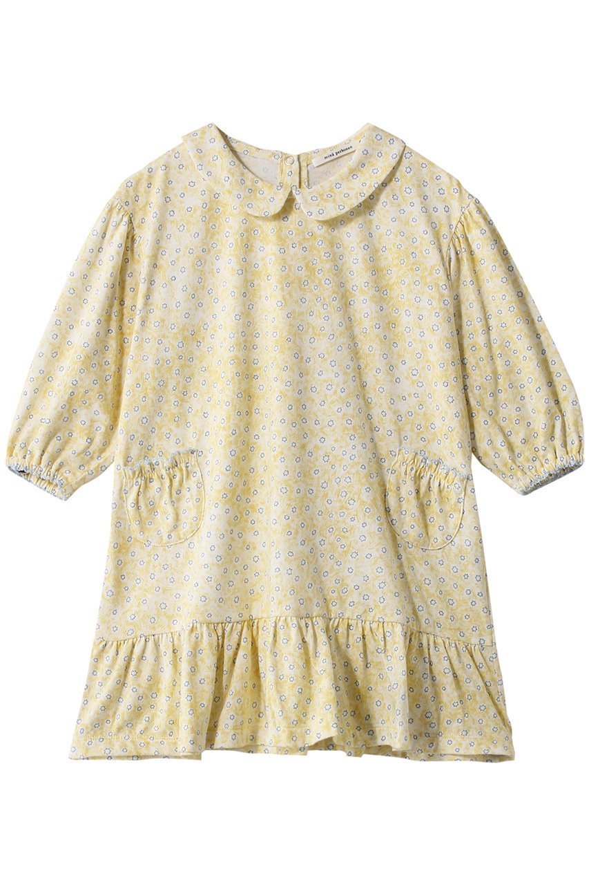 【ミナ ペルホネン/mina perhonen / KIDS】の【KIDS】yume-hoshi ワンピース ライトブルー 100 インテリア・キッズ・メンズ・レディースファッション・服の通販 founy(ファニー) 　ファッション　Fashion　キッズファッション　Fashion for Kids　ワンピース　Dresses　フェミニン　Feminine, Girly　フリル　Frill, Ruffle　プリント　Print, Printed Pattern　ポケット　Pocket, Pocket Detail　モチーフ　Motif, Design Theme　旅行　Travel　ライトイエロー|ID: prp329100003625199 ipo3291000000036235994