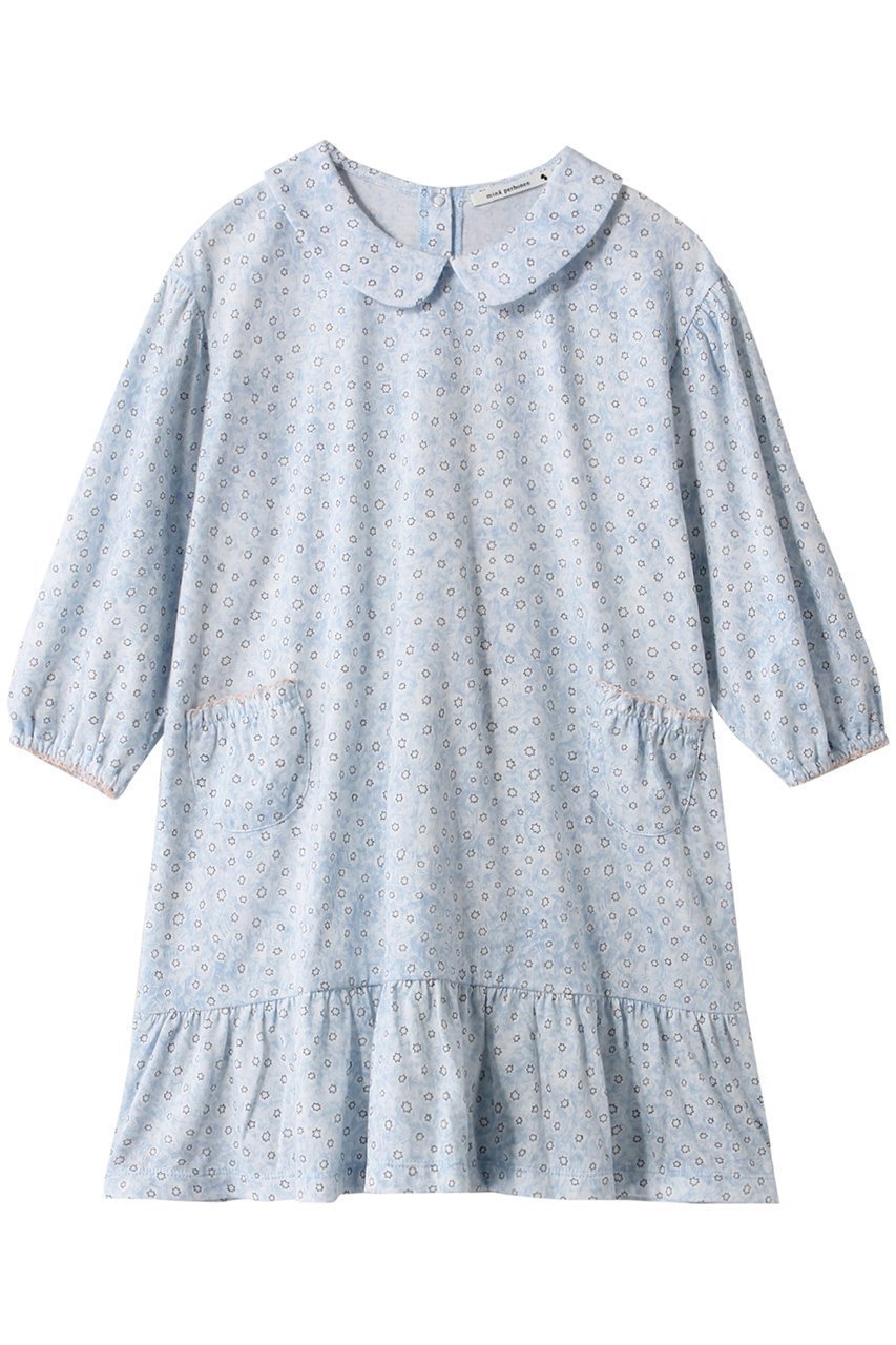 【ミナ ペルホネン/mina perhonen / KIDS】の【KIDS】yume-hoshi ワンピース ライトブルー 100 インテリア・キッズ・メンズ・レディースファッション・服の通販 founy(ファニー) 　ファッション　Fashion　キッズファッション　Fashion for Kids　ワンピース　Dresses　フェミニン　Feminine, Girly　フリル　Frill, Ruffle　プリント　Print, Printed Pattern　ポケット　Pocket, Pocket Detail　モチーフ　Motif, Design Theme　旅行　Travel　ライトブルー|ID: prp329100003625199 ipo3291000000036235995