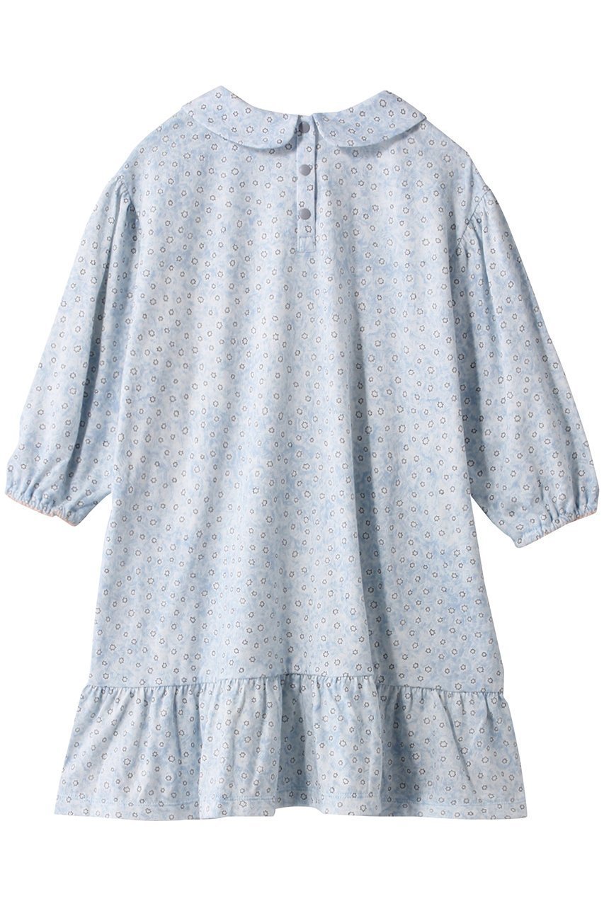 【ミナ ペルホネン/mina perhonen / KIDS】の【KIDS】yume-hoshi ワンピース ライトブルー 100 人気、トレンドファッション・服の通販 founy(ファニー) 　ファッション　Fashion　キッズファッション　Fashion for Kids　ワンピース　Dresses　フェミニン　Feminine, Girly　フリル　Frill, Ruffle　プリント　Print, Printed Pattern　ポケット　Pocket, Pocket Detail　モチーフ　Motif, Design Theme　旅行　Travel　other-2|ID: prp329100003625199 ipo3291000000036235997
