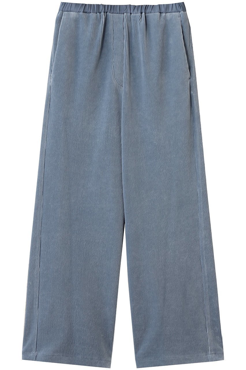 【ハウス オブ ロータス/HOUSE OF LOTUS】のコーデュロイジャージストレートパンツ インテリア・キッズ・メンズ・レディースファッション・服の通販 founy(ファニー) 　ファッション　Fashion　レディースファッション　Fashion for Women　パンツ　Pants & Trousers　コーデュロイ　Corduroy, Cord Fabric　ストレート　Straight, Straight Cut　ドローコード　Drawcord, Drawstring Cord　バランス　Balance, Style Balance　リラックス　Relax, Relaxed Fit　ワイド　Wide, Wide Fit　人気　Popular, Best Seller　A/W・秋冬　Autumn/Winter　ブルー系|ID: prp329100003625299 ipo3291000000035342525