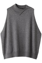 【ミズイロ インド/mizuiro ind】のasymmetry collar wide vest ベスト gray|ID: prp329100003625307 ipo3291000000028403907