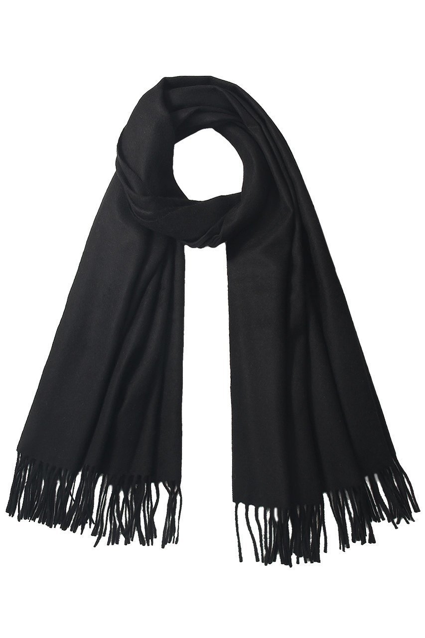 【デミーリー/DEMYLEE】のANNIKA カシミヤフリンジストール インテリア・キッズ・メンズ・レディースファッション・服の通販 founy(ファニー) 　ファッション　Fashion　レディースファッション　Fashion for Women　ストール　Soft & Warm Scarves　マフラー・スヌード / 冬小物の定番　Scarves & Mufflers　シンプル　Simple, Minimal　ストール　Stole, Wrap　フリンジ　Fringe, Tassel　マフラー　Scarf, Muffler　定番　Standard, Basic Item　ブラック|ID: prp329100003625385 ipo3291000000035349744