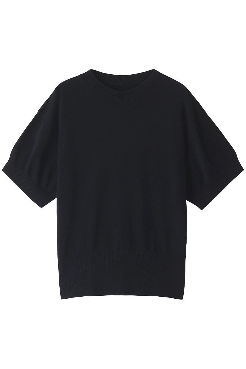 【ネテネ/NETENE】のボーイフレンドニットT インテリア・キッズ・メンズ・レディースファッション・服の通販 founy(ファニー) 　ファッション　Fashion　レディースファッション　Fashion for Women　トップス・カットソー　Cut & Sew Tops　ニット　Knit Tops & Sweaters　シャツ・ブラウス・オフィスカジュアル　Elegant Blouses & Button-Ups　ロングTシャツ・Tシャツ　Longline T-Shirts & Tees　カットソー・ベーシックTシャツ　Cut-and-Sewn Tops / Stretch Tees & Basics　ショート　Short, Short Length　スリーブ　Sleeve, Long Sleeve / Short Sleeve　ベーシック　Basic, Essential　ワイド　Wide, Wide Fit　ディープシー|ID: prp329100003625394 ipo3291000000032848096