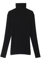 【スリー ドッツ/three dots】のリブジャージー タートルトップ ブラック|ID: prp329100003625397 ipo3291000000036009333