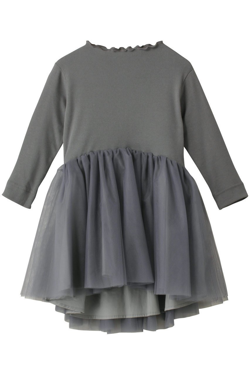 【アミカ/AMICA / KIDS】の【Baby&Kids】チュチュT-ドレス インテリア・キッズ・メンズ・レディースファッション・服の通販 founy(ファニー) 　ファッション　Fashion　キッズファッション　Fashion for Kids　ワンピース　Dresses　おすすめ　Recommended / Our Picks　チュール　Tulip, Tulip Motif　ドレス　Dress, One-Piece　今季　This Season, Current Season　グレー(4Y-6Y)|ID: prp329100003625439 ipo3291000000032843875