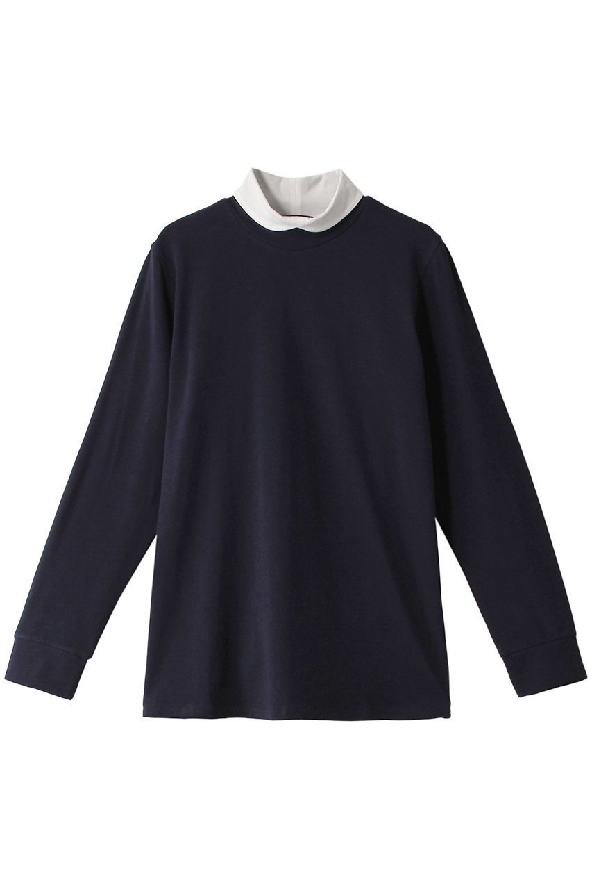 【ミズイロ インド/mizuiro ind】のround collar high neck P/O プルオーバー 人気、トレンドファッション・服の通販 founy(ファニー) 　ファッション　Fashion　レディースファッション　WOMEN　トップス・カットソー　Tops/Tshirt　シャツ/ブラウス　Shirts/Blouses　ロング / Tシャツ　T-Shirts　プルオーバー　Pullover　カットソー　Cut and Sewn　インナー　Inner　ストレッチ　Stretch　スリーブ　Sleeve　ハイネック　High Neck　ラウンド　Round　ロング　Long　春　Spring　 other-1|ID: prp329100003625468 ipo3291000000028403926