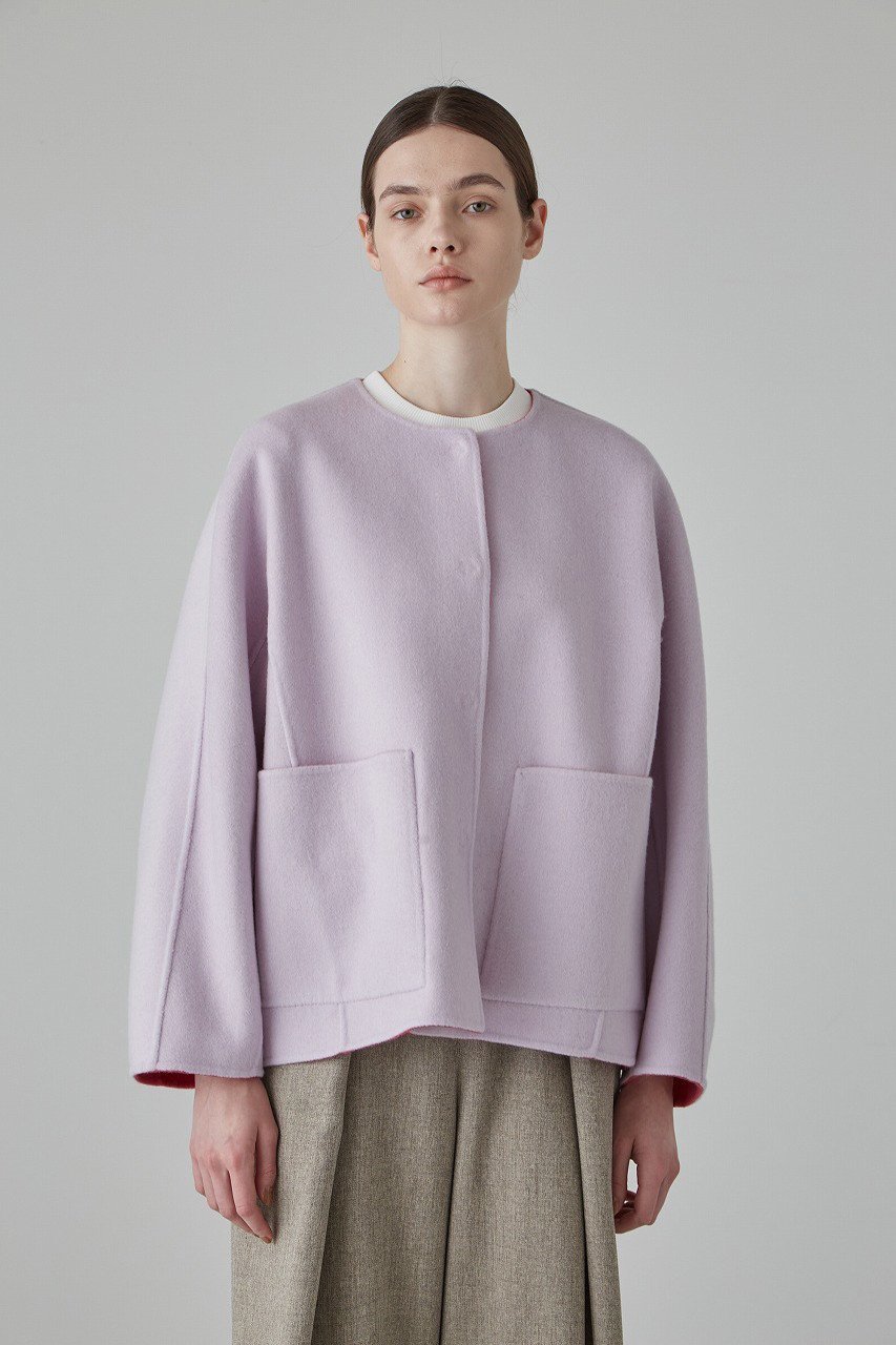 【アドーア/ADORE】のカシミヤ混2TONEリバージャケット 人気、トレンドファッション・服の通販 founy(ファニー) 　ファッション　Fashion　レディースファッション　Fashion for Women　アウター　Coat / Outerwear Collection　レディースジャケット・軽アウター　Jackets　なめらか　Smooth, Silky Texture　カッティング　Cutting Detail　ショルダー　Shoulder, Shoulder Strap　ジャケット　Jacket, Outerwear　ドロップ　Drop Shoulder, Dropped Style　パッチ　Patch, Appliqué　ポケット　Pocket, Pocket Detail　リバーシブル　Reversible, Two-Sided　別注　Limited Edition, Custom Order　定番　Standard, Basic Item　other-2|ID: prp329100003625593 ipo3291000000032964378