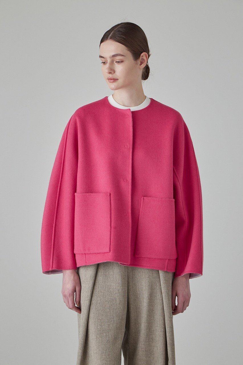 【アドーア/ADORE】のカシミヤ混2TONEリバージャケット 人気、トレンドファッション・服の通販 founy(ファニー) 　ファッション　Fashion　レディースファッション　Fashion for Women　アウター　Coat / Outerwear Collection　レディースジャケット・軽アウター　Jackets　なめらか　Smooth, Silky Texture　カッティング　Cutting Detail　ショルダー　Shoulder, Shoulder Strap　ジャケット　Jacket, Outerwear　ドロップ　Drop Shoulder, Dropped Style　パッチ　Patch, Appliqué　ポケット　Pocket, Pocket Detail　リバーシブル　Reversible, Two-Sided　別注　Limited Edition, Custom Order　定番　Standard, Basic Item　other-4|ID: prp329100003625593 ipo3291000000032964386