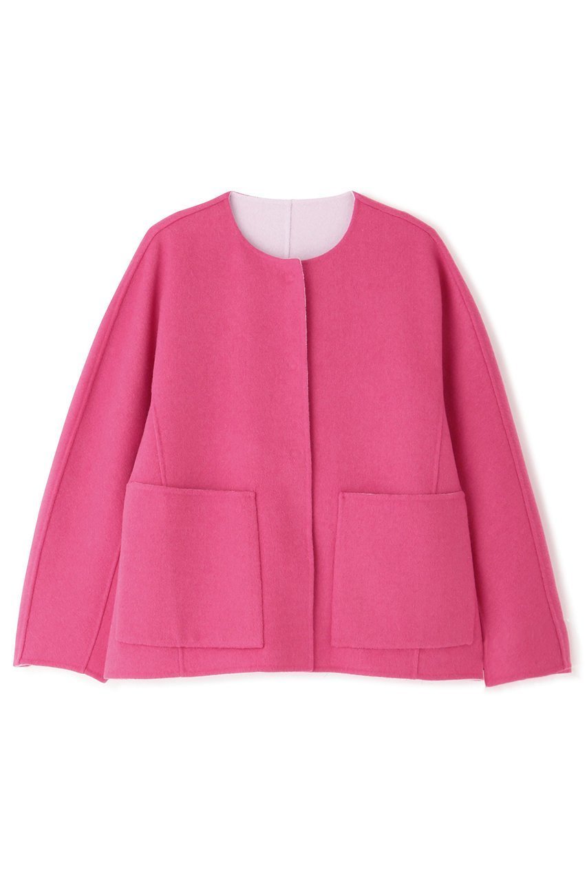 【アドーア/ADORE】のカシミヤ混 2TONE リバージャケット インテリア・キッズ・メンズ・レディースファッション・服の通販 founy(ファニー) ファッション Fashion レディースファッション Fashion for Women アウター Coat / Outerwear Collection レディースジャケット・軽アウター Jackets なめらか Smooth, Silky Texture カッティング Cutting Detail ショルダー Shoulder, Shoulder Strap ジャケット Jacket, Outerwear ドロップ Drop Shoulder, Dropped Style パッチ Patch, Appliqué ポケット Pocket, Pocket Detail リバーシブル Reversible, Two-Sided 別注 Limited Edition, Custom Order 定番 Standard, Basic Item ピンク|ID: prp329100003625593 ipo3291000000035587326