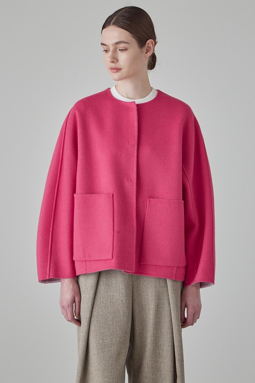 【アドーア/ADORE】のカシミヤ混 2TONE リバージャケット 人気、トレンドファッション・服の通販 founy(ファニー) 　ファッション　Fashion　レディースファッション　Fashion for Women　アウター　Coat / Outerwear Collection　レディースジャケット・軽アウター　Jackets　なめらか　Smooth, Silky Texture　カッティング　Cutting Detail　ショルダー　Shoulder, Shoulder Strap　ジャケット　Jacket, Outerwear　ドロップ　Drop Shoulder, Dropped Style　パッチ　Patch, Appliqué　ポケット　Pocket, Pocket Detail　リバーシブル　Reversible, Two-Sided　別注　Limited Edition, Custom Order　定番　Standard, Basic Item　other-2|ID: prp329100003625593 ipo3291000000036749875