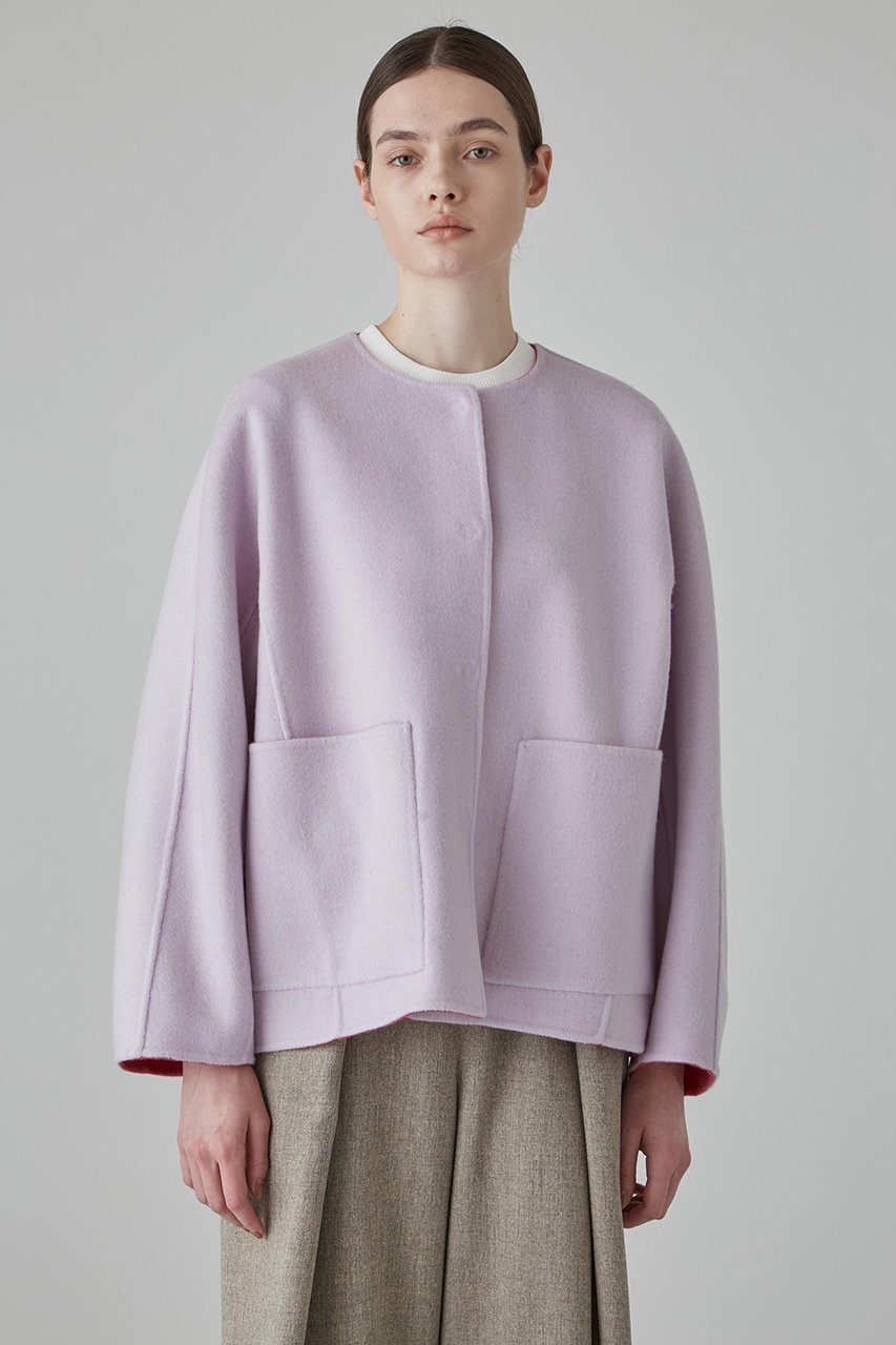 【アドーア/ADORE】のカシミヤ混 2TONE リバージャケット 人気、トレンドファッション・服の通販 founy(ファニー) 　ファッション　Fashion　レディースファッション　Fashion for Women　アウター　Coat / Outerwear Collection　レディースジャケット・軽アウター　Jackets　なめらか　Smooth, Silky Texture　カッティング　Cutting Detail　ショルダー　Shoulder, Shoulder Strap　ジャケット　Jacket, Outerwear　ドロップ　Drop Shoulder, Dropped Style　パッチ　Patch, Appliqué　ポケット　Pocket, Pocket Detail　リバーシブル　Reversible, Two-Sided　別注　Limited Edition, Custom Order　定番　Standard, Basic Item　other-5|ID: prp329100003625593 ipo3291000000036749878